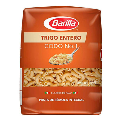 Pasta Integral Codo No. 1 Barilla 400 gr