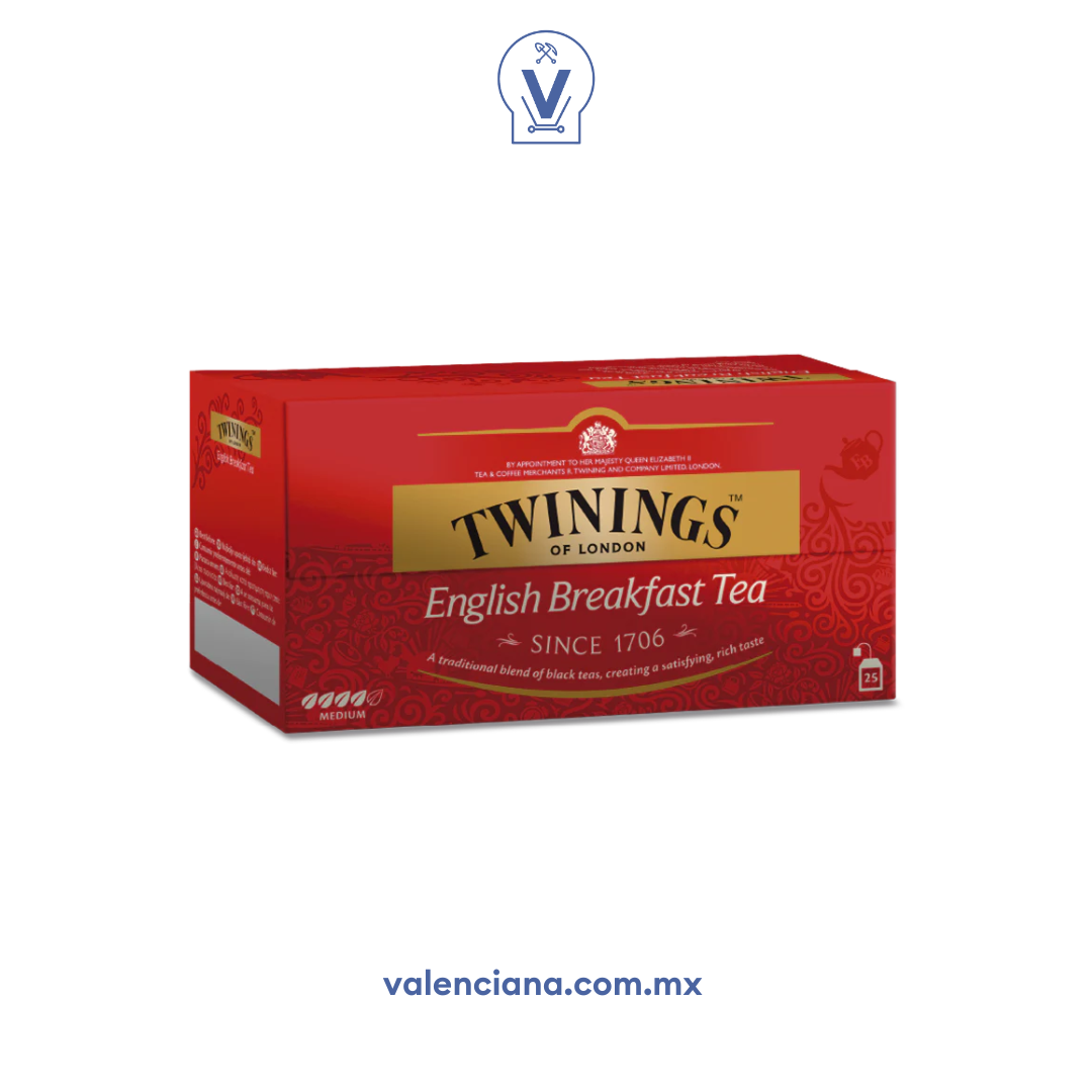 Té Desayuno Ingles Twinings 25 Sobres de 2 gr