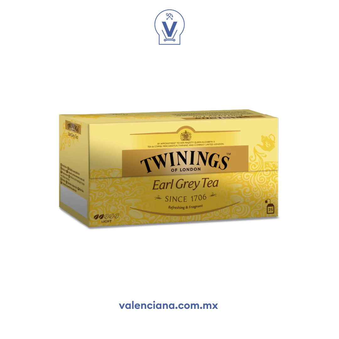 Té Earl Grey Twinings 25 Sobres de 2 gr