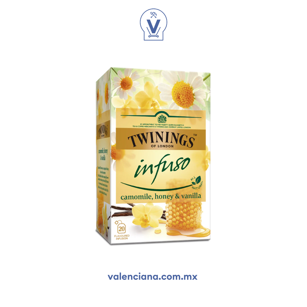 Té de Manzanilla, Miel y Vainilla Twinings 20 Sobres de 1.5 gr