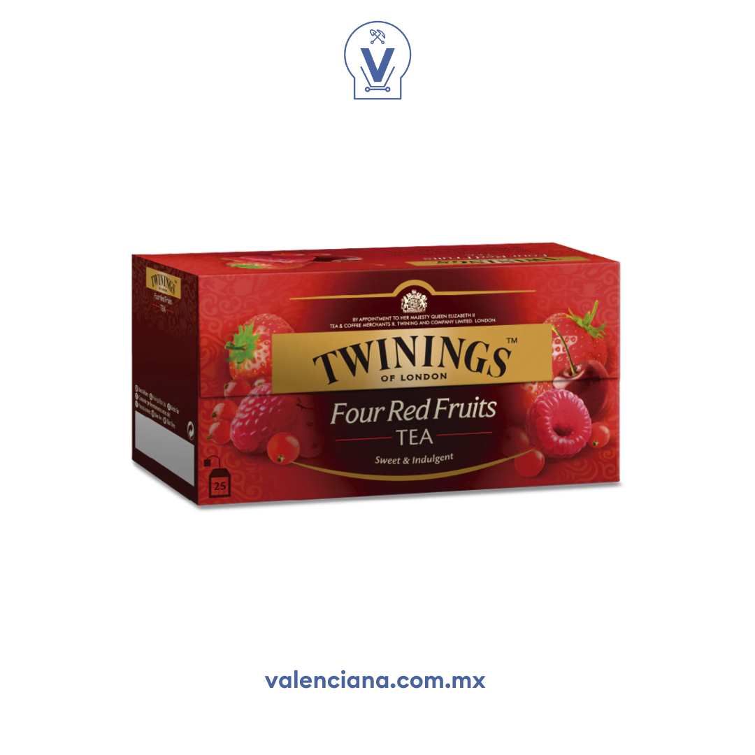 Té Negro con Frutos Rojos Twinings 25 Sobres de 2 gr
