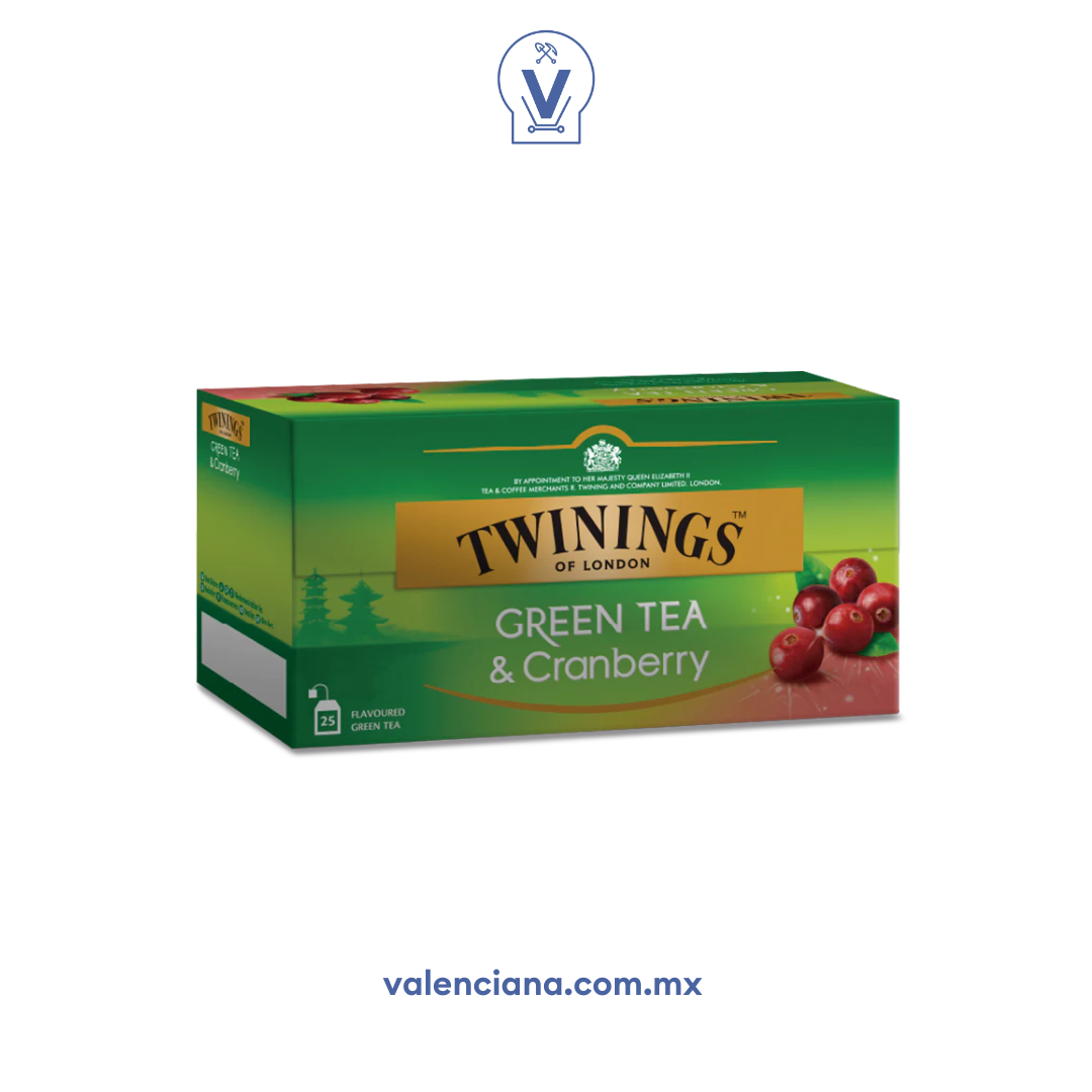 Té Verde con Arandano Twinings 25 Sobres de 1.6 gr