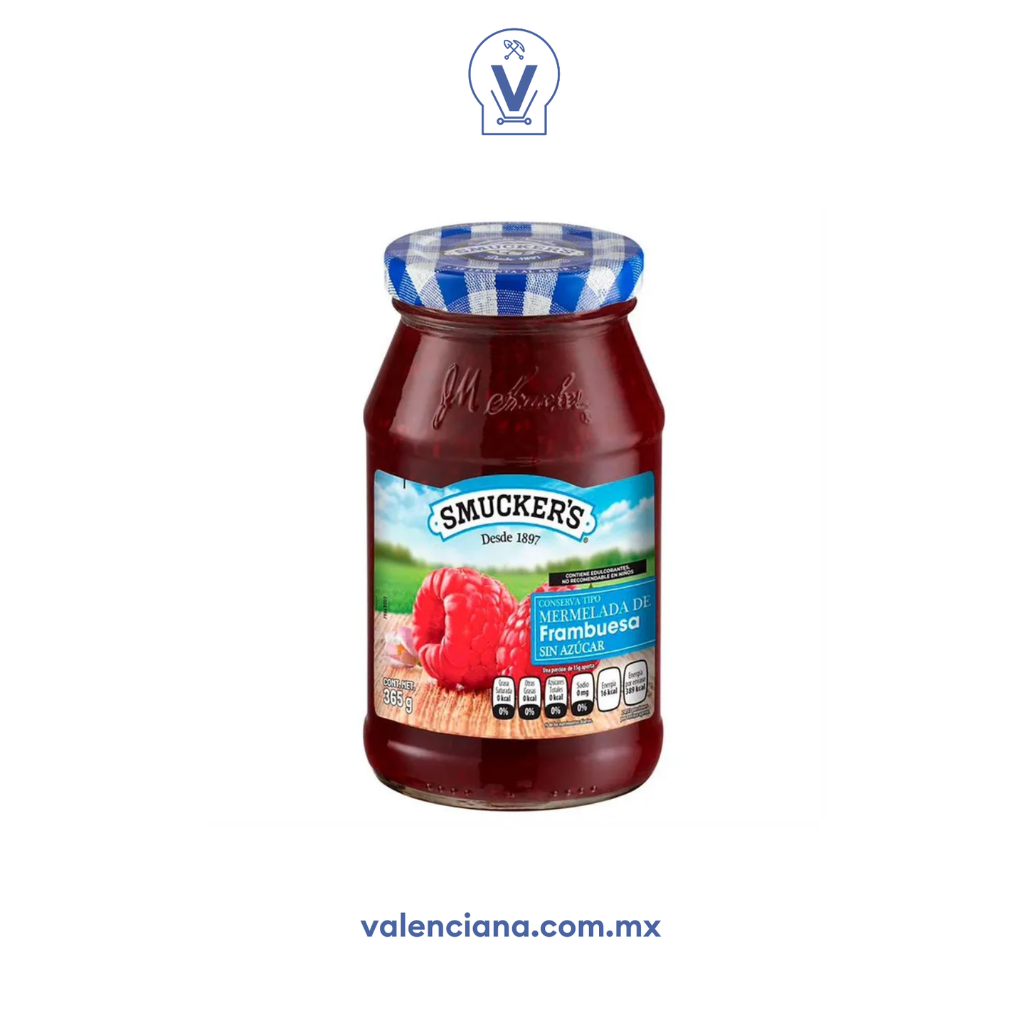 Mermelada de Frambuesa sin Azúcar Smuckers 365 gr