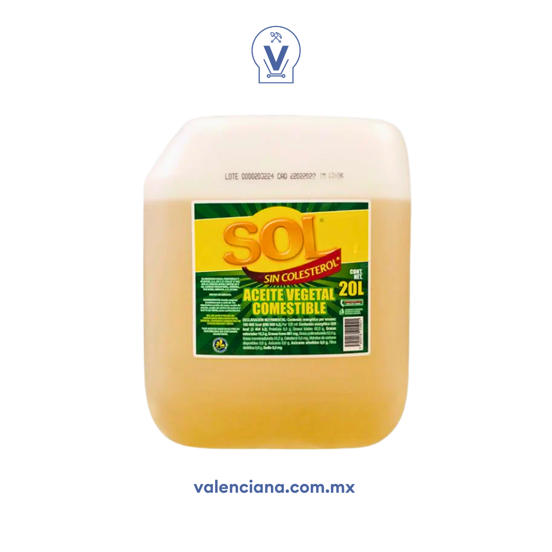 Aceite Vegetal Sol 20 lt