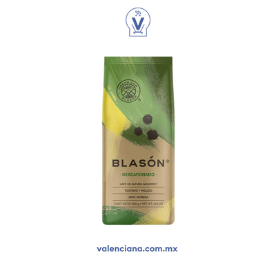 Café Descafeinado Molido Blasón 400 gr