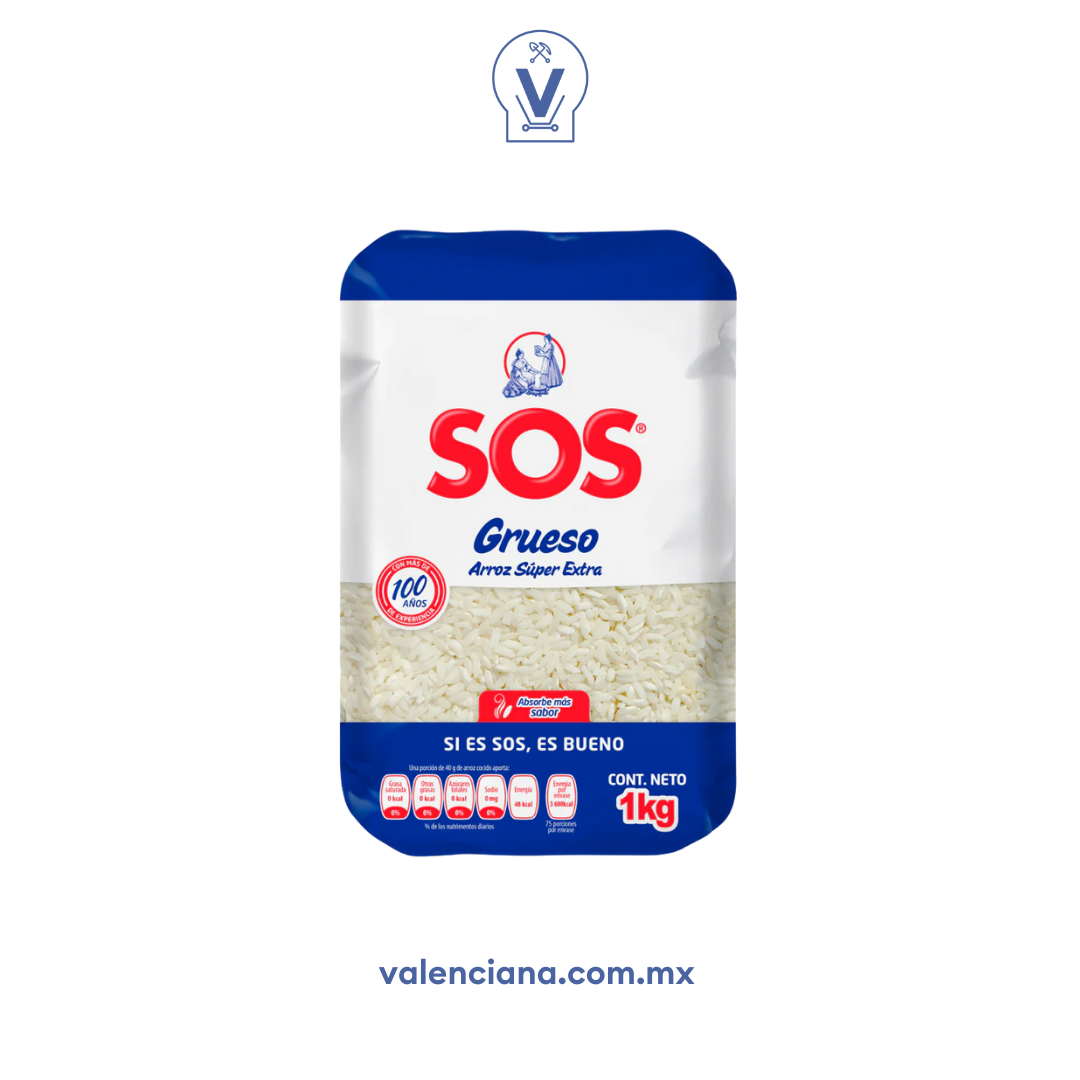 Arroz Grano Grueso SOS 1 kg