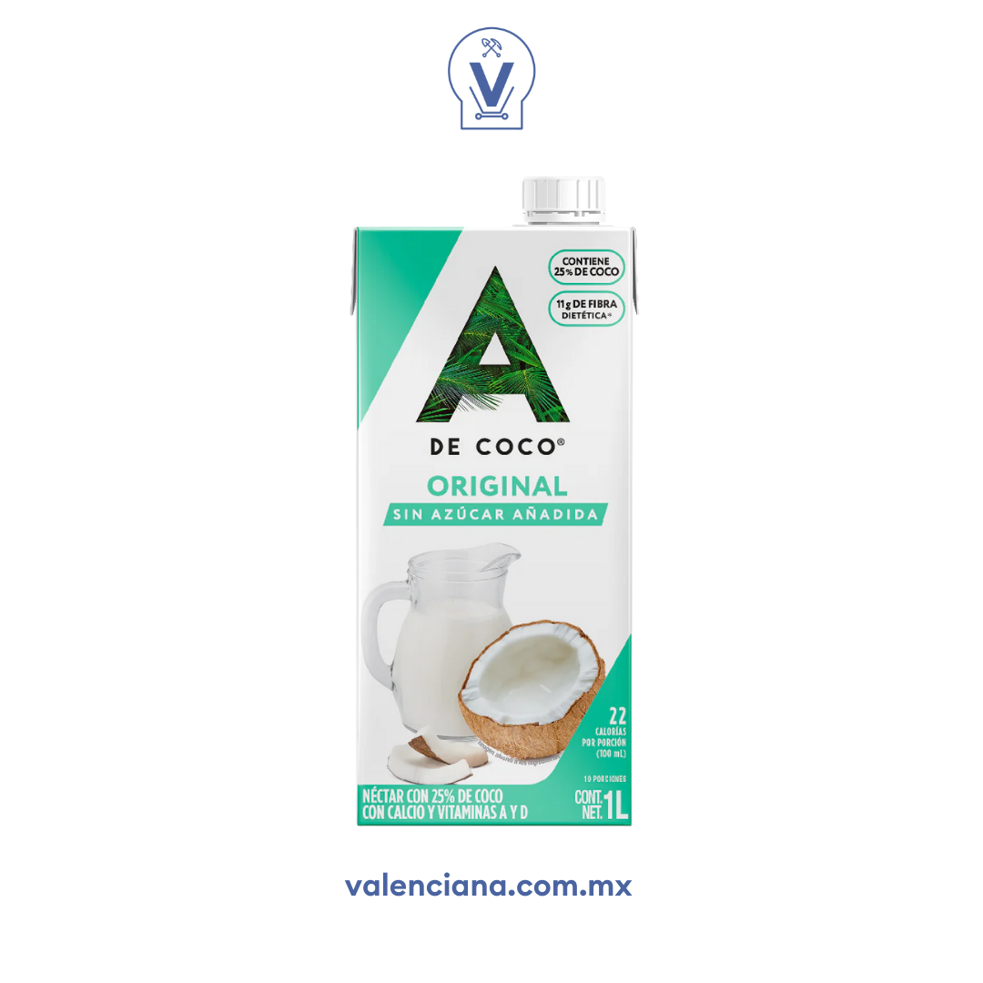 Leche de Coco A de Coco 1 lt