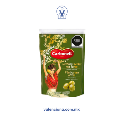 Aceitunas Enteras en Bolsa Carbonell 185 gr