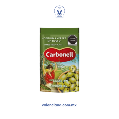 Aceitunas sin Hueso en Bolsa Carbonell 180 gr