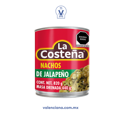 Chile Nacho de Jalapeño La Costeña 820 gr