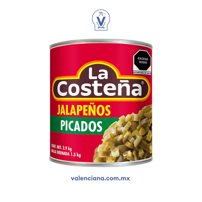 Chile Jalapeño Picado La Costeña 2.9 kg