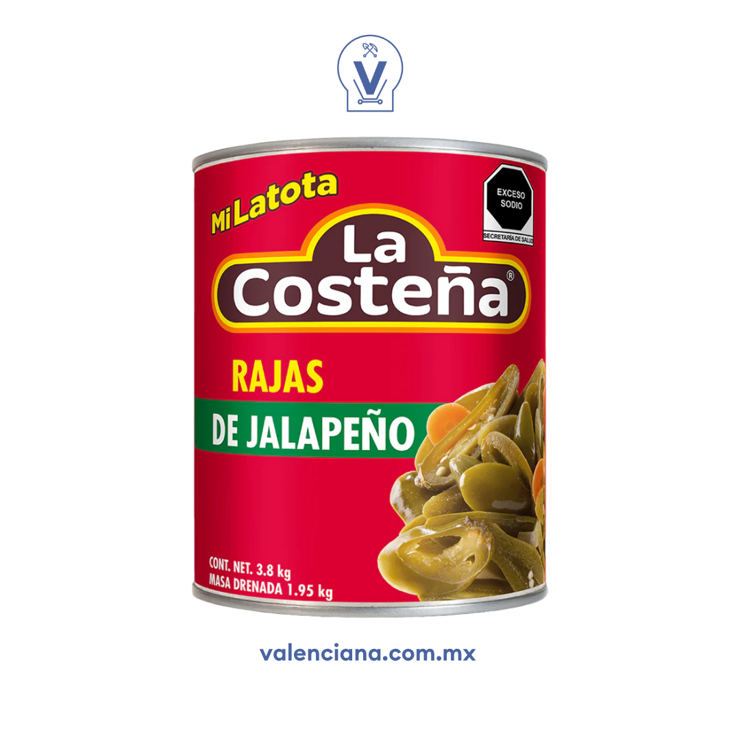 Chile Rajas La Costeña 3.8 kg
