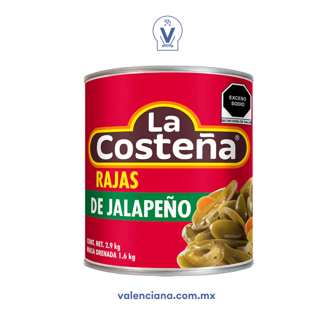 Chile Rajas La Costeña 2.9 kg