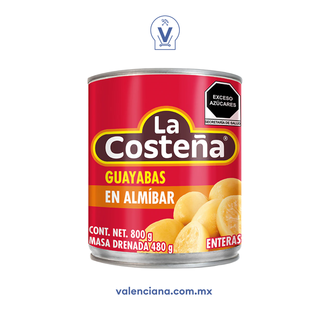Guayabas Entera La Costeña 800 gr