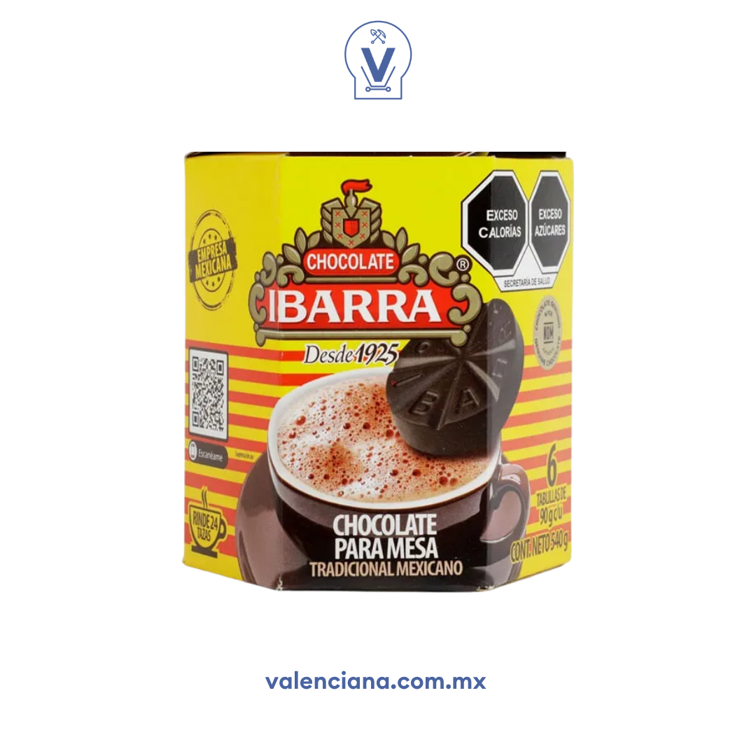 Chocolate en Tablilla Ibarra 540 gr