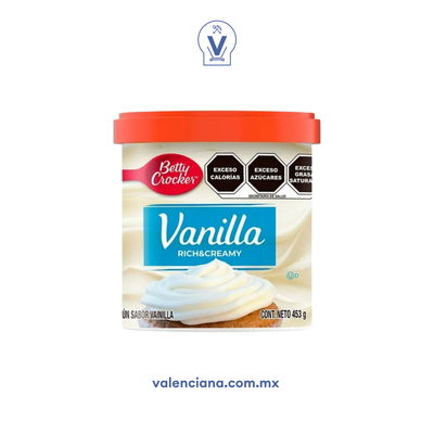 Betún de Vainilla Betty Crocker 453 gr