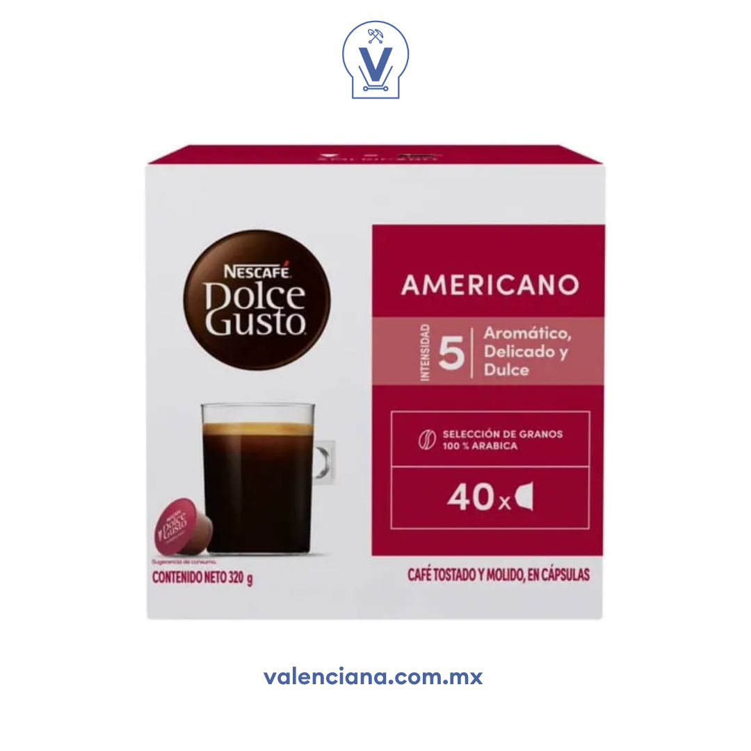 Capsula de Café Americano Nescafé 40 piezas