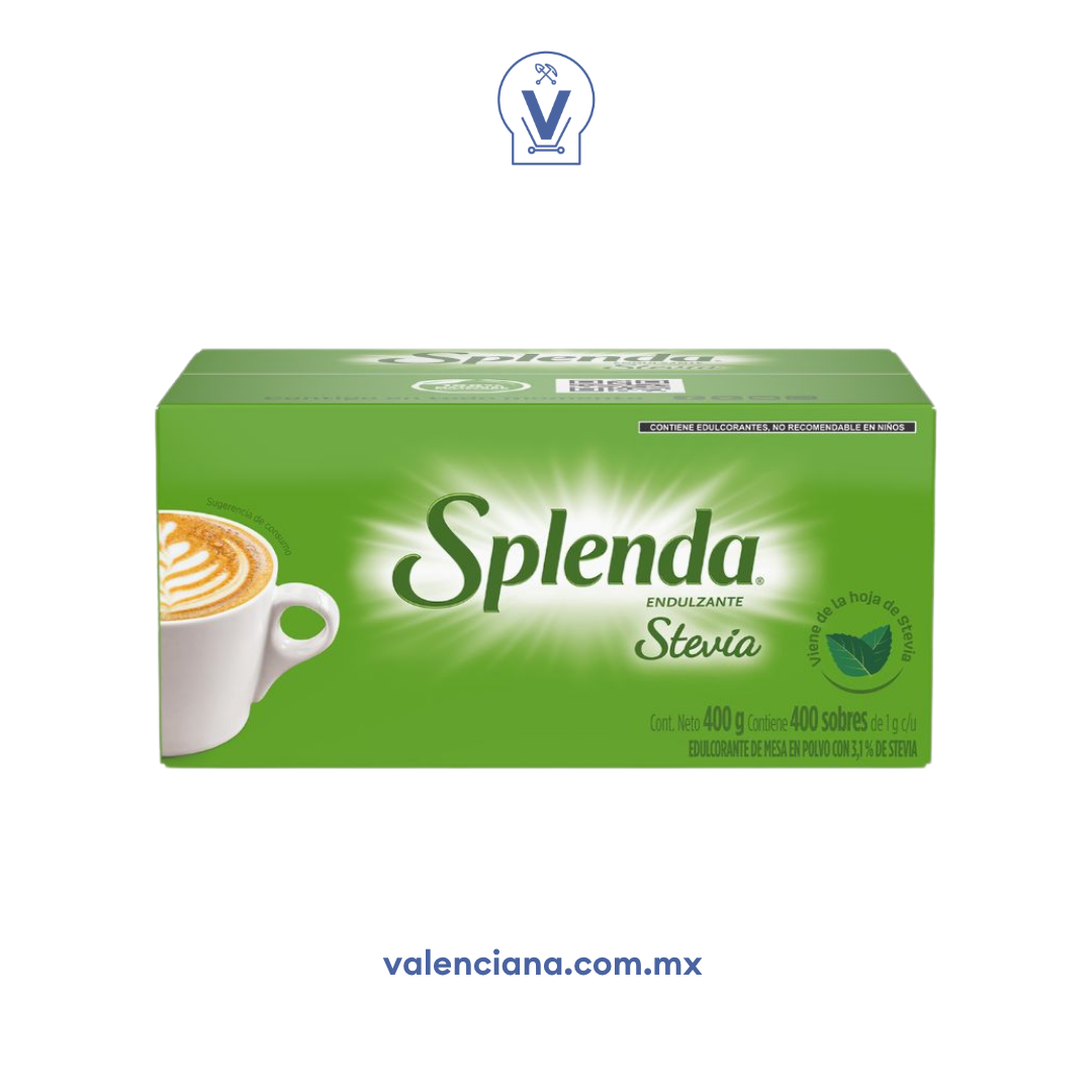 Endulzante con Stevia Splenda 400 Sobres de 1 gr