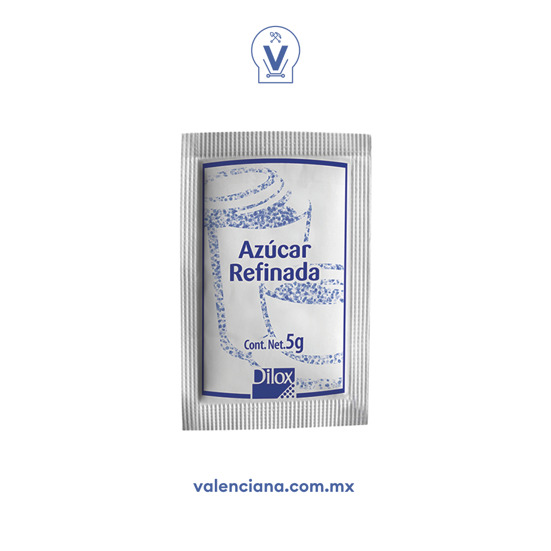 Azúcar Refinada Dilox 2,000 Sobres de 5 gr