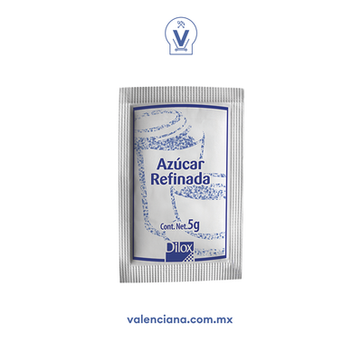 Azúcar Refinada Dilox 2,000 Sobres de 5 gr