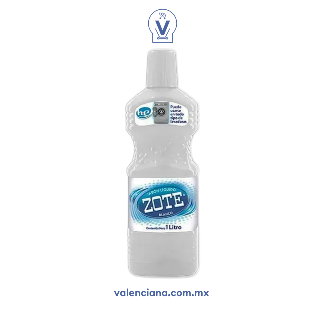 Jabón Líquido Zote Blanco 1 lt