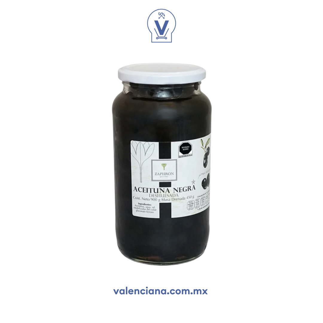 Aceitunas Negras sin Hueso Zaphron 935 gr