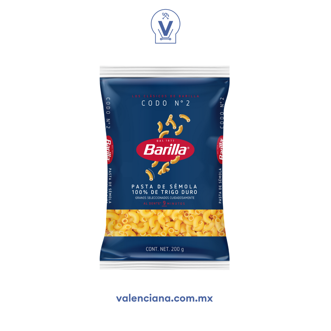 Pasta Codo No. 2 Barilla 200 gr