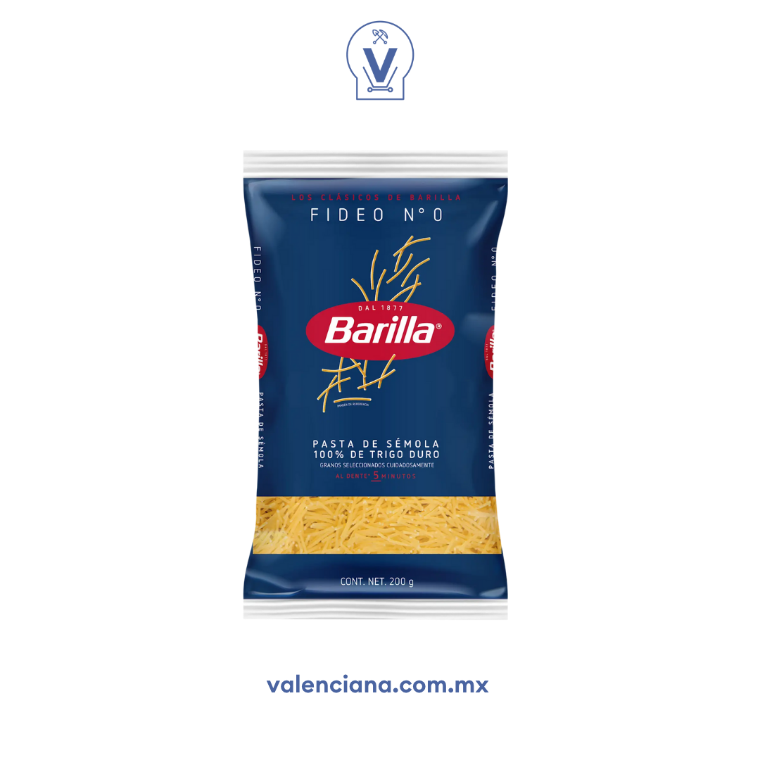 Pasta Fideo No. 0 Barilla 200 gr
