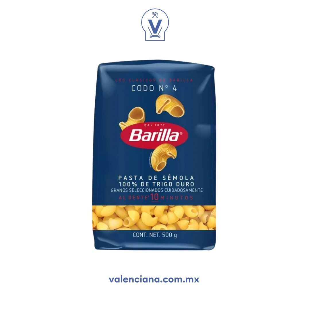 Pasta Codo No. 4 Barilla 500 gr