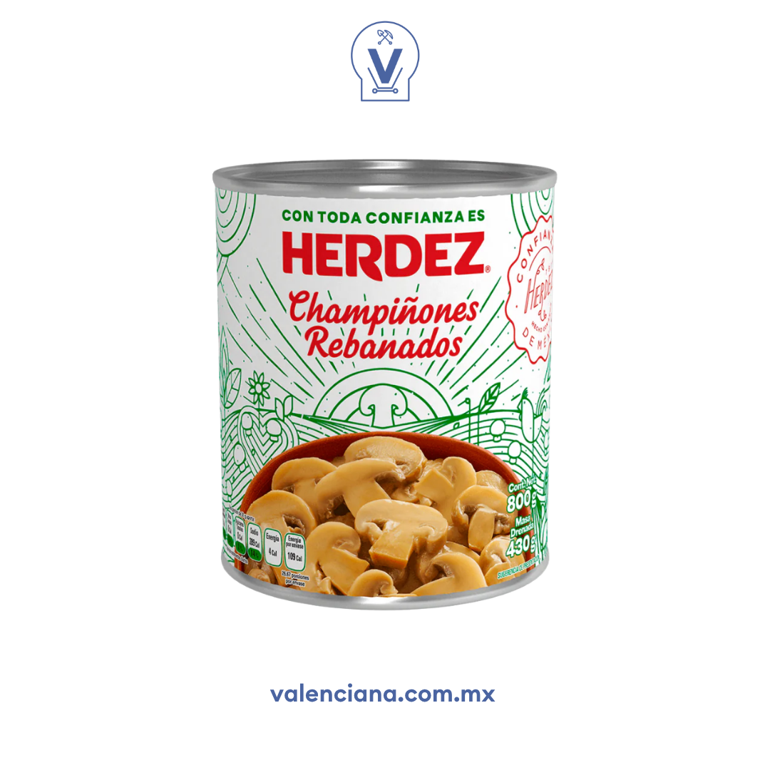 Champiñones Rebanados Herdez 800 gr