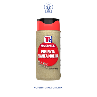 Pimienta Blanca Molida Mccormick 66 gr
