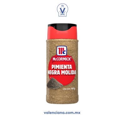 Pimienta Negra Molida Mccormick 64 gr