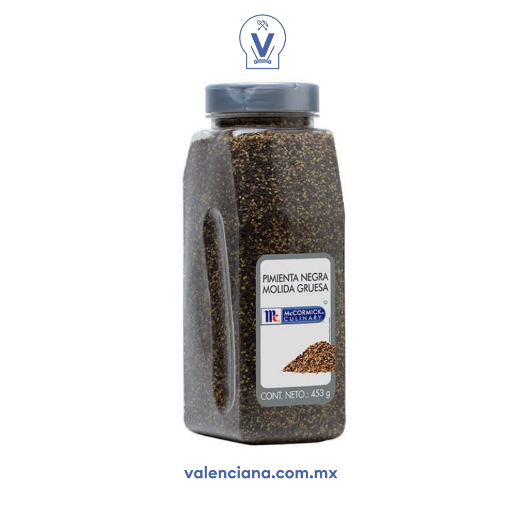 Pimienta Negra Gruesa Molida McCormick 453 gr