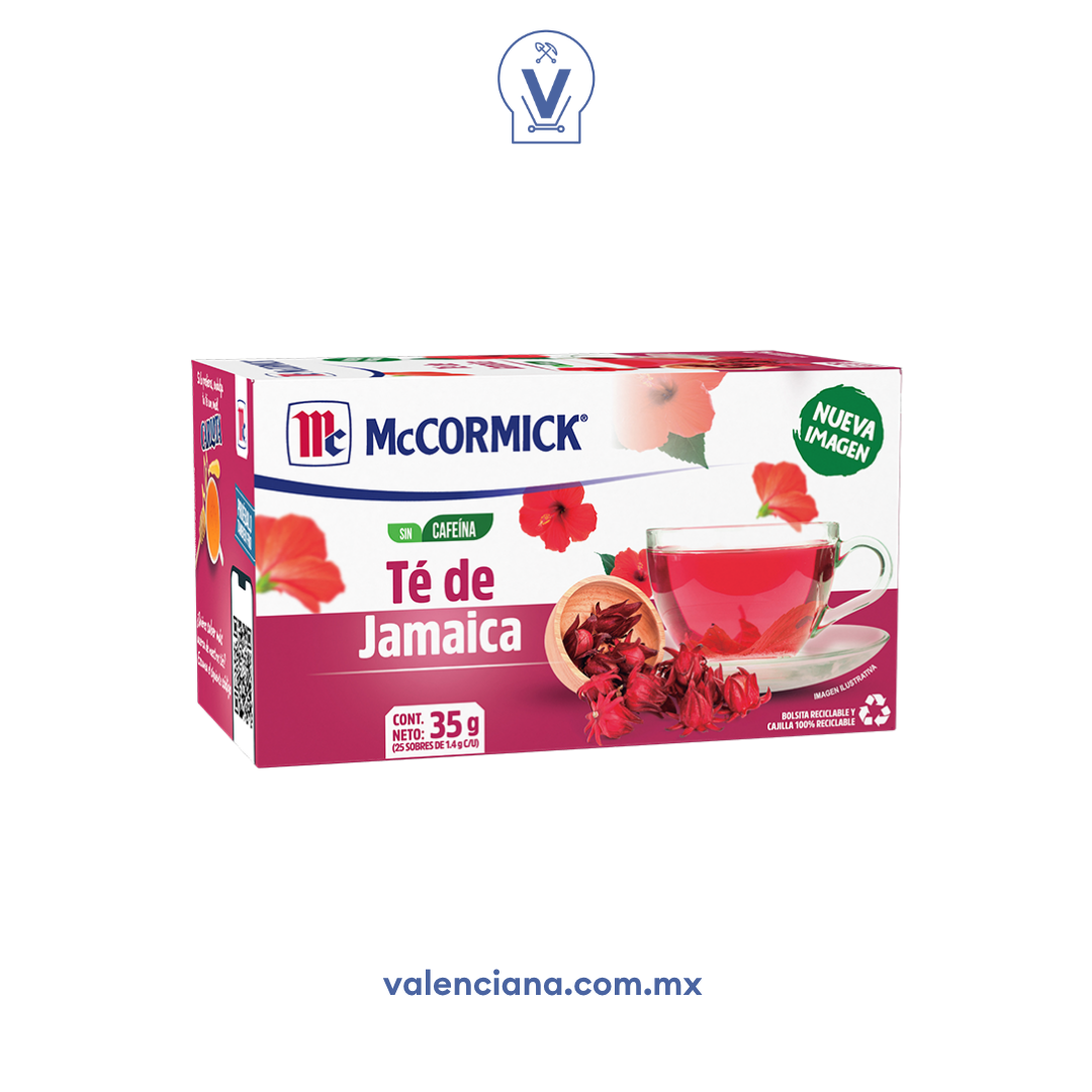Té de Jamaica Mccormick 25 Sobres de 1.4 gr