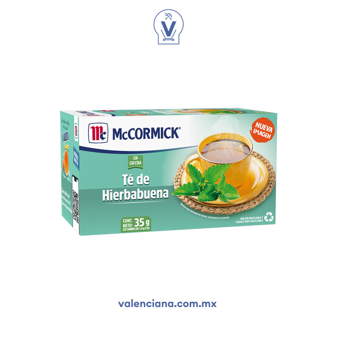 Té de Hierbabuena Mccormick 25 Sobres de 1 gr