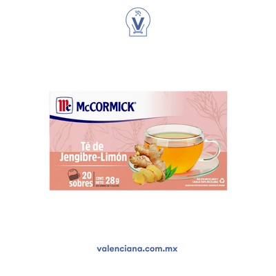 Té de Jengibre-Limon Mccormick 25 Sobres de 1.4 gr