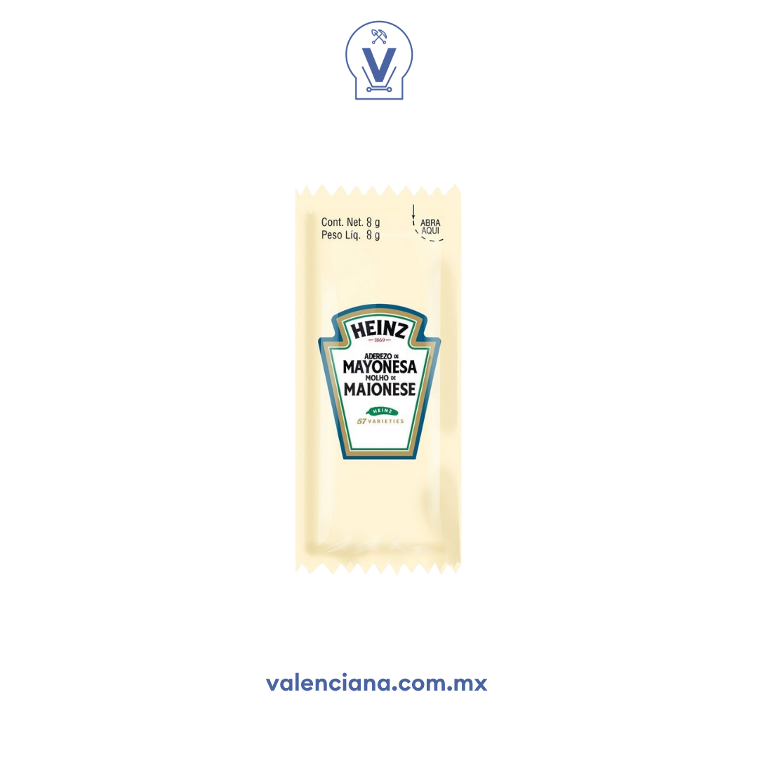Aderezo de Mayonesa Heinz 200 Sobres de 8 gr
