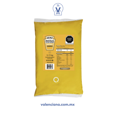 Mostaza en Bolsa Heinz 3 kg