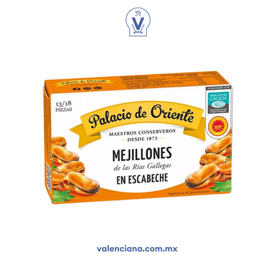 Mejillones en Escabeche Palacio de Oriente 115 gr