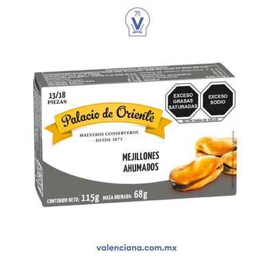 Mejillones Ahumados Palacio de Oriente 115 gr