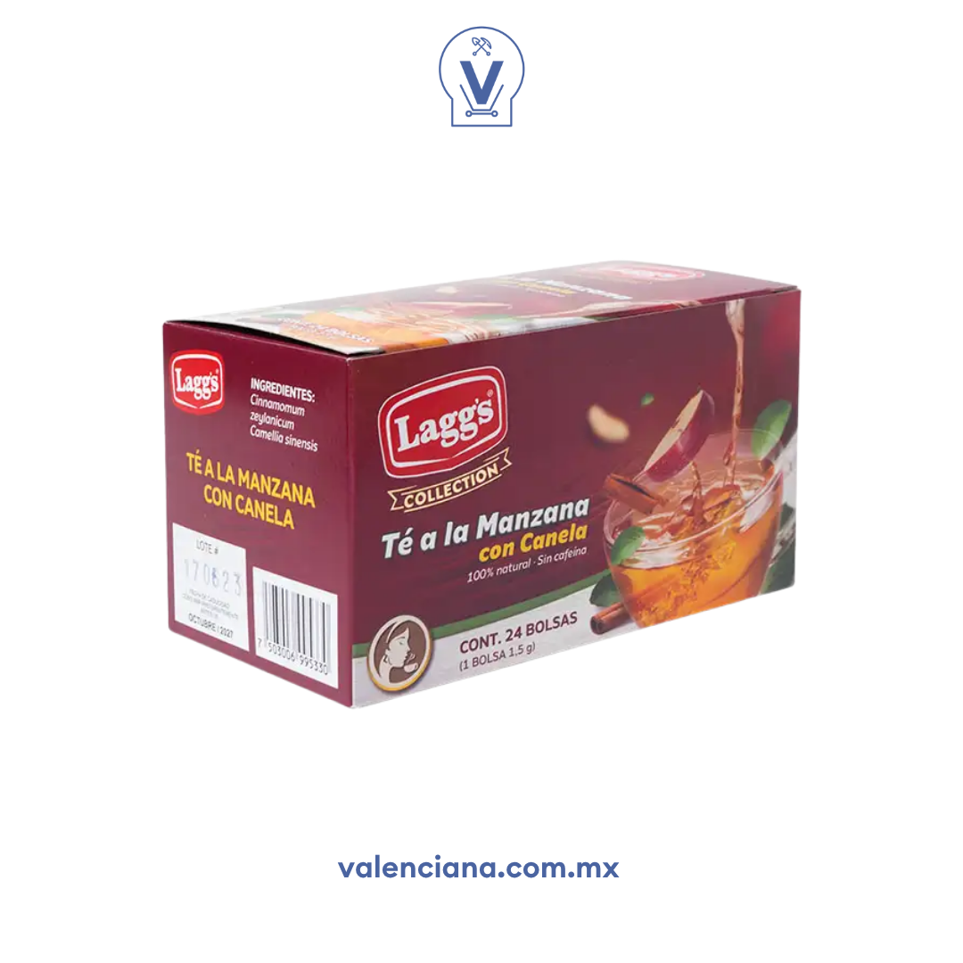 Té de Canela a la Manzana Lagg´s 24 Sobres de 1.5 gr