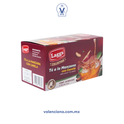 Té de Canela a la Manzana Lagg´s 24 Sobres de 1.5 gr