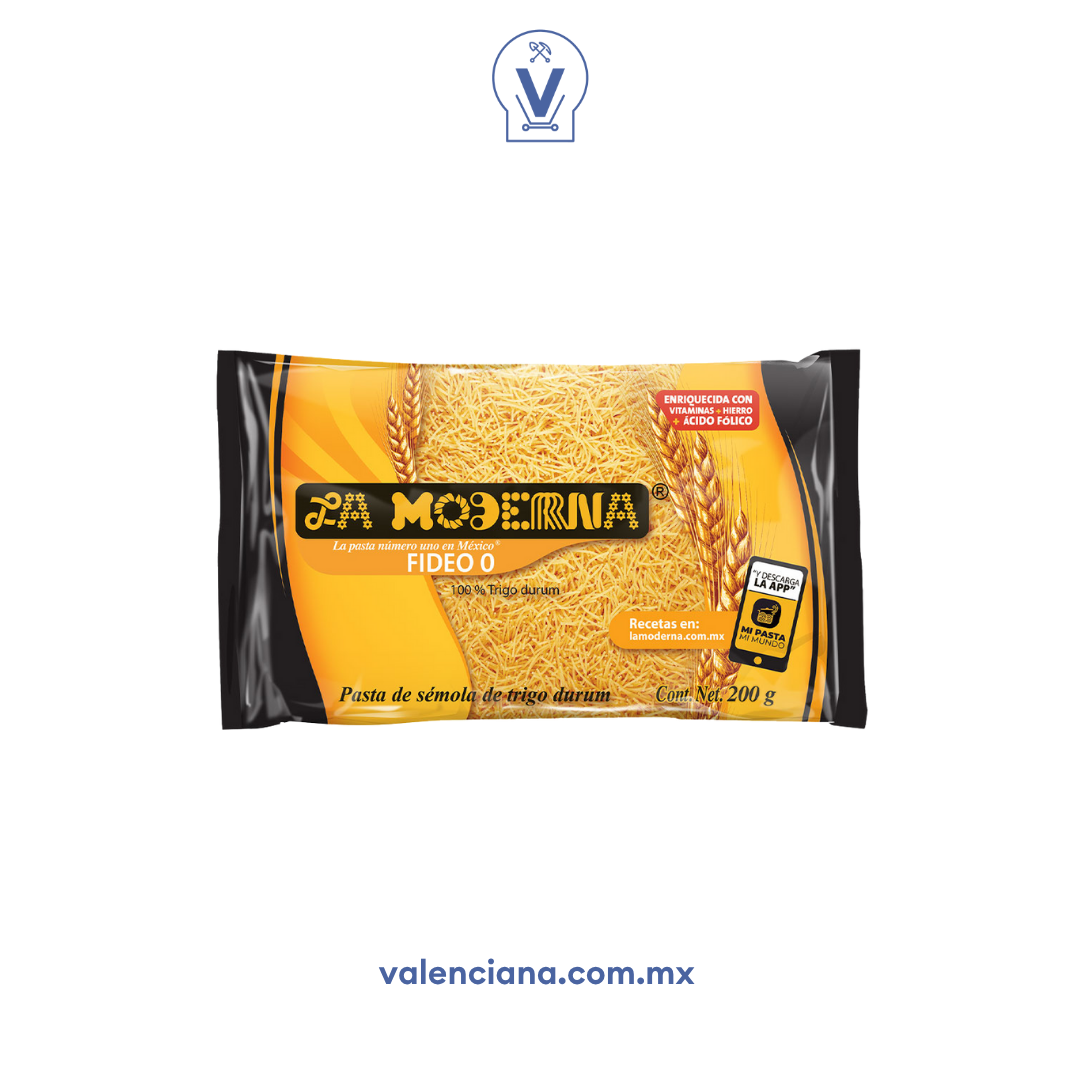 Pasta Fideo No. 0 La Moderna 200 gr