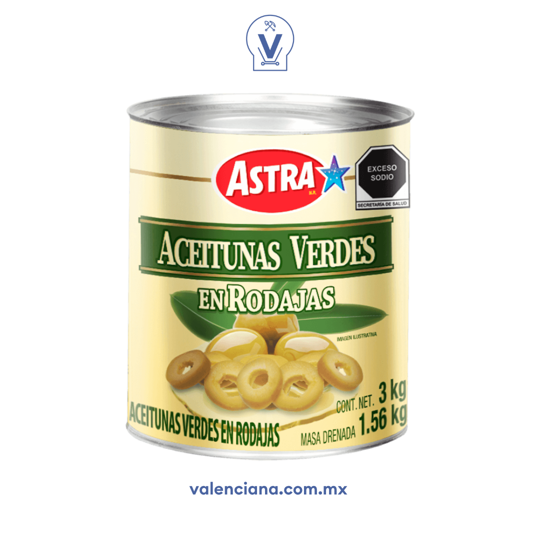 Aceitunas en Rodajas Astra 3 kg