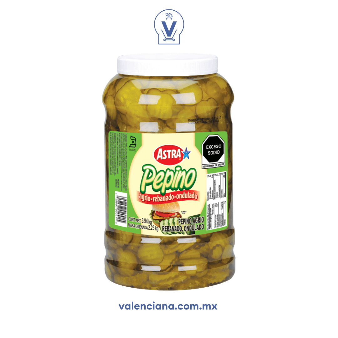 Pepinillos Rebanados Astra 3.94 kg