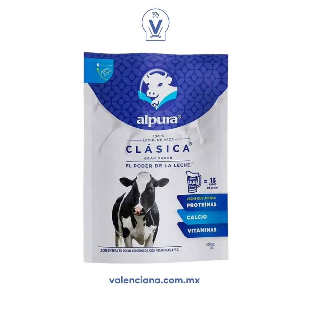 Leche Entera en Polvo Alpura 460 gr