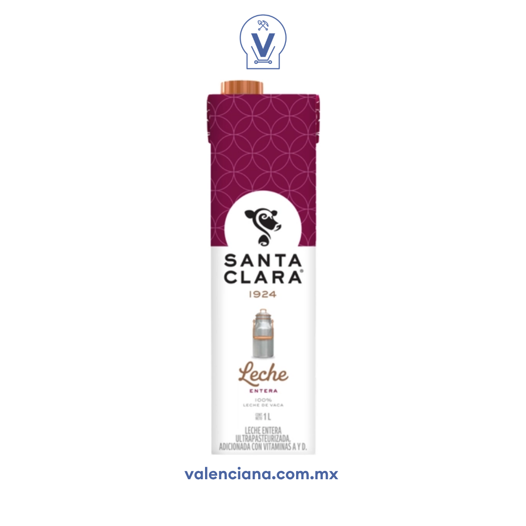 Leche Entera Santa Clara 1 lt