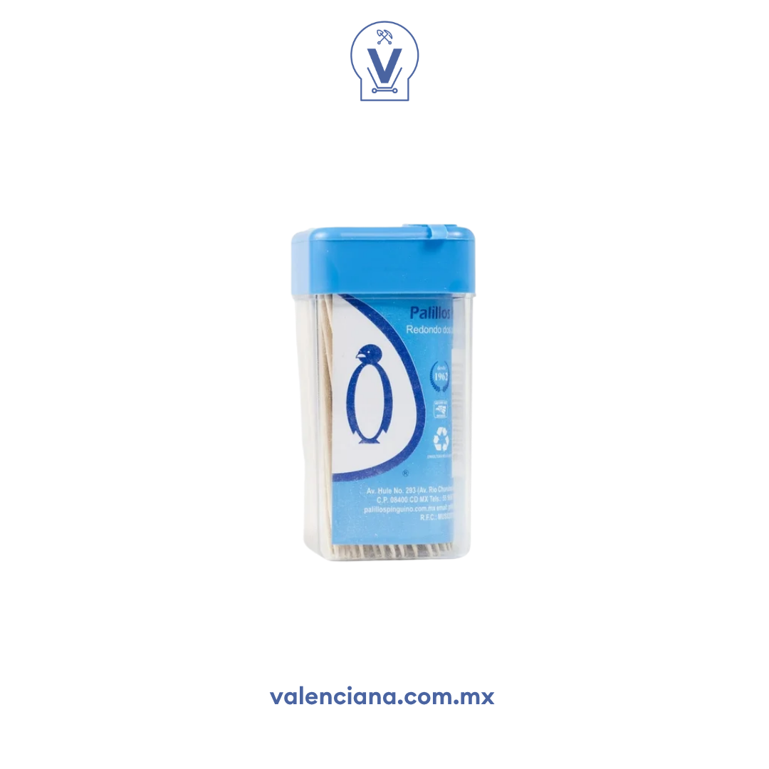 Palillos Pingüino 150 Piezas en Vaso