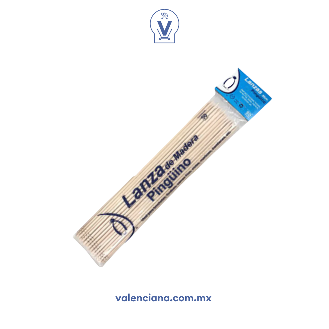 Palillo tipo Lanza Pingüino con 50 Piezas