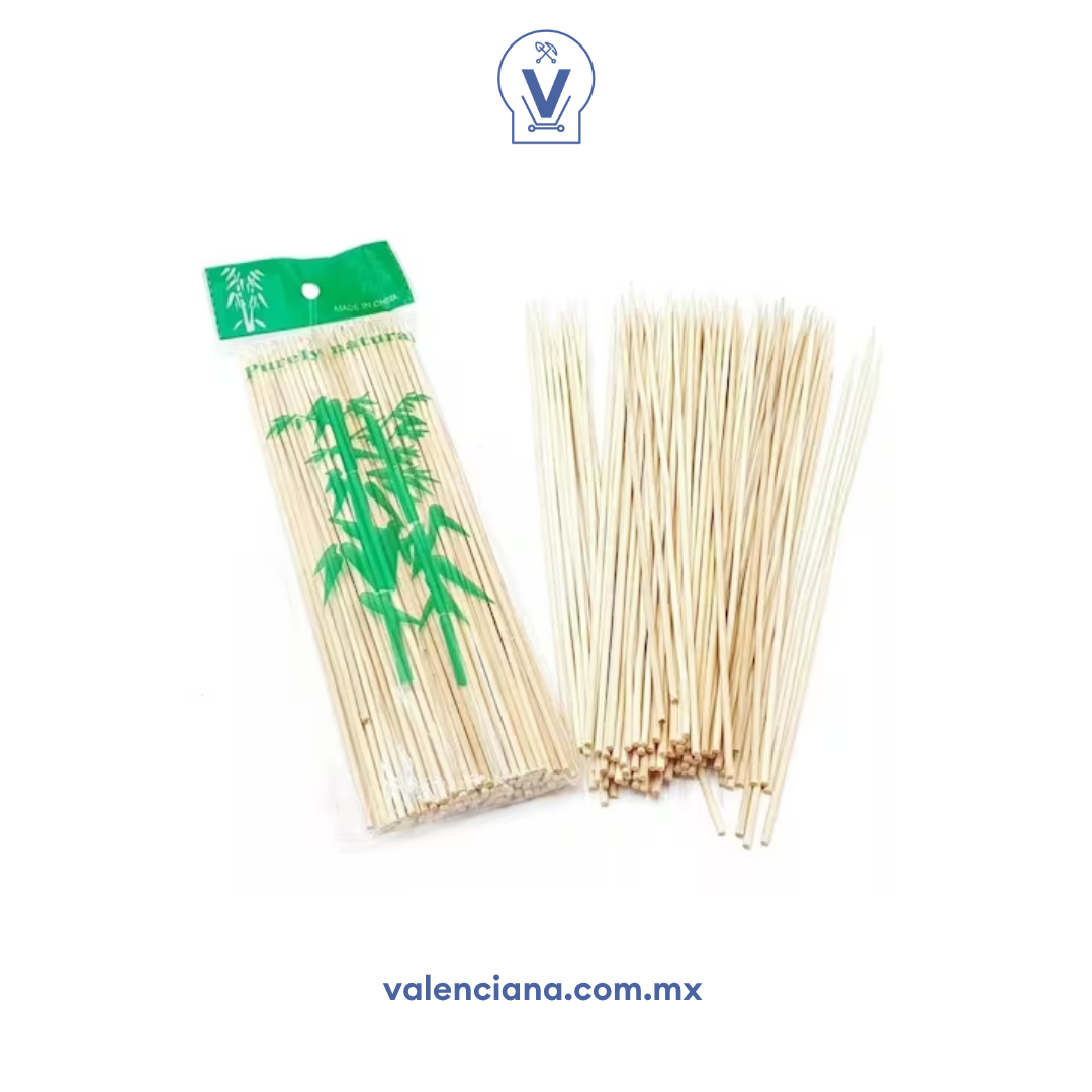 Palillos Para Brocheta Wong del #8 100 Piezas